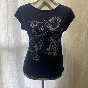 Women’s Disney Magic for all Beauty and The Beast’s Navy Blue Shirt size Medium‎